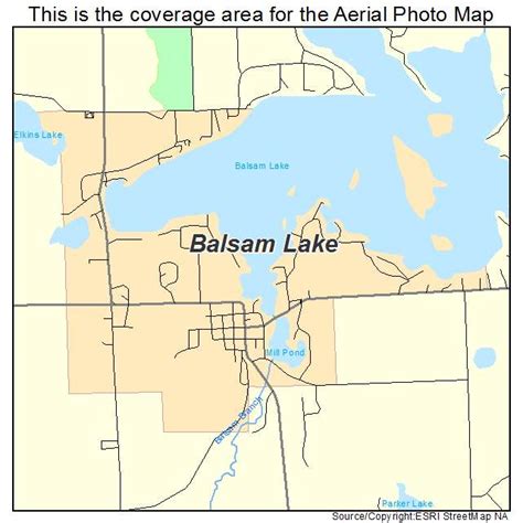 Aerial Photography Map of Balsam Lake, WI Wisconsin