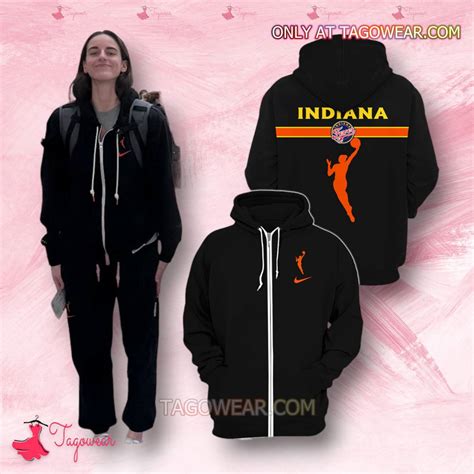 Caitlin Clark Indiana Fever Black Hoodie - Tagowear