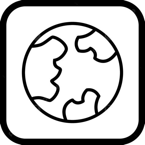 Planet Earth Icon Design, Earth Drawing, Planet Drawing, Plane Drawing PNG and Vector with ...