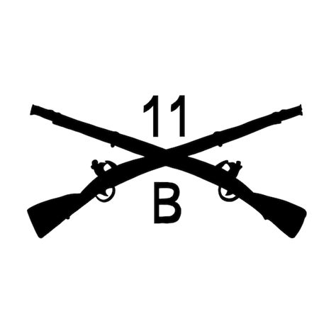 11 Bravo Infantryman Crossed Riffles / SVG/ PNG. JPEG/ Instant | Etsy