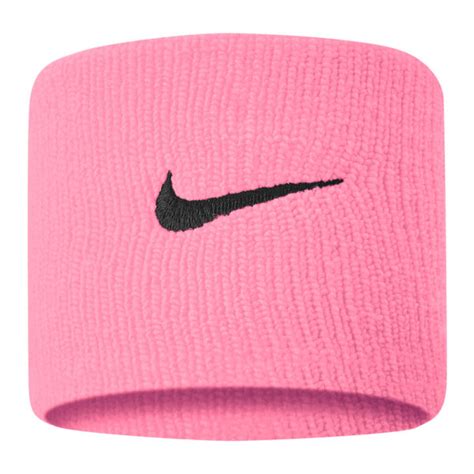 Nike Swoosh Running Wristbands - Pink Gaze/Oil Grey | The Running Outlet