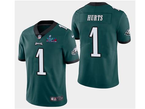 Philadelphia Eagles #1 Jalen Hurts Green Super Bowl LVII Limited Jersey - TTE Trading.,Ltd [tteroom]