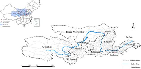 Study region: Yellow River and Yellow River Basin | Download Scientific ...