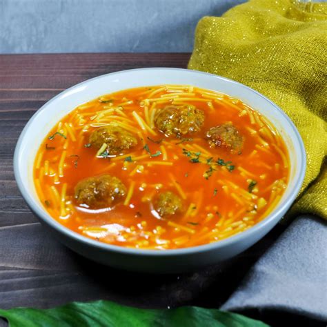 Sopa De Albondigas Con Fideo - Authentic Mexican Meatball Soup