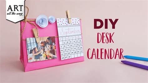 DIY Desk Calendar | Desk Decor | Diy desk calendar, Handmade desk calendar, Diy calendar