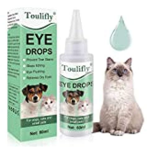 TOULIFLY Dog Eye Drops, Cat Eye Drops,Dog Eye Drops Natural, Pet Eye Cleaner for Dogs & Cats ...