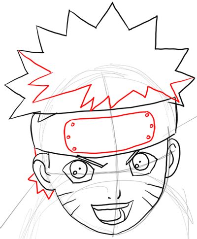 How to Draw Naruto Uzumaki with Easy Step by Step Drawing Instructions Tutorial - Page 2 of 3 ...