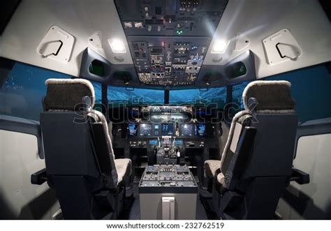 Airplane Cockpit View Stock Photo (Edit Now) 232762519