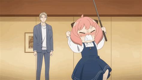 Anime Rage Anya Forger Stomping Her Foot GIF | GIFDB.com