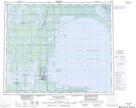 Printable Topographic Map of Grand Rapids 063G, MB