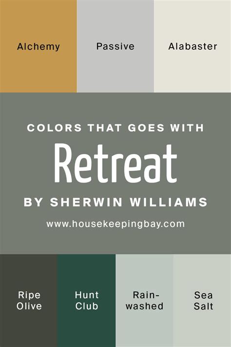 Colors that goes with Retreat by Sherwin Williams | Paint colors for ...