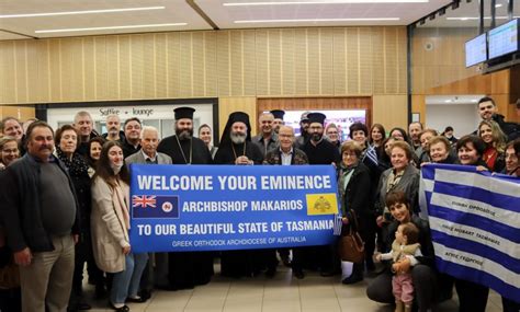 A warm welcome for His Eminence Archbishop Makarios of Australia at the ...