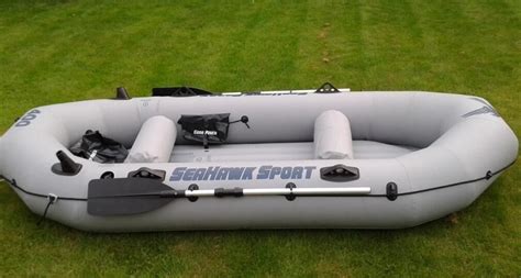 Intex Seahawk Sport 400 Rubber Inflatable Dinghy + Motor Mount | in Lincoln, Lincolnshire | Gumtree