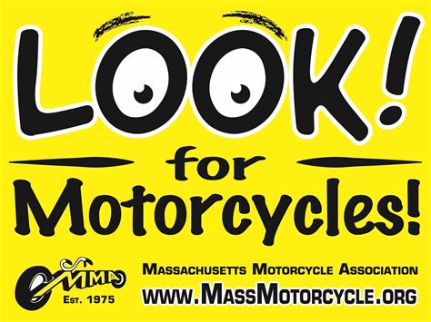 MMA Unveils "LOOK! For Motorcycles" Awareness Program - Massachusetts Motorcycle Association