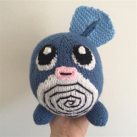 Poliwag pokemon toy amigurumi Knitting pattern by Emma Whittle in 2021 | Plushie patterns ...