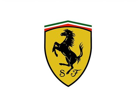 Scuderia Ferrari Logo White Background Motorsport HD wallpaper | Pxfuel