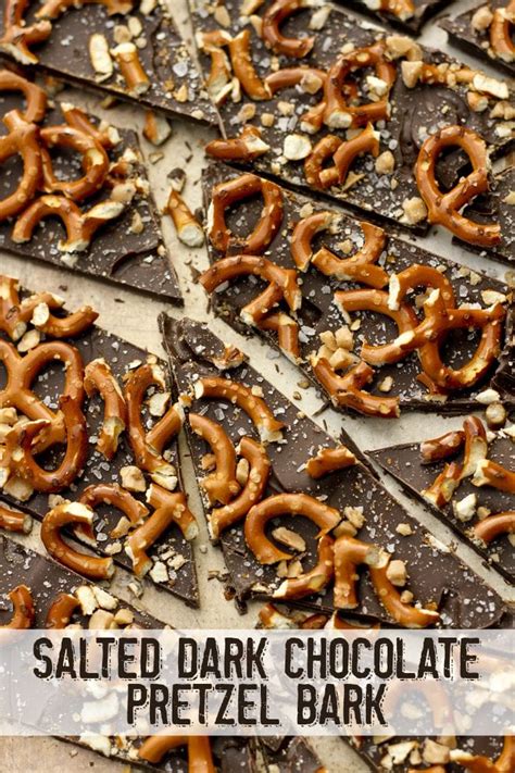 Salted Dark Chocolate Pretzel Bark - Southern Bite