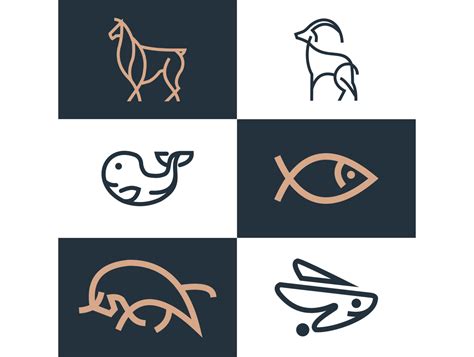 Animal logo minimalist by theo runako on Dribbble