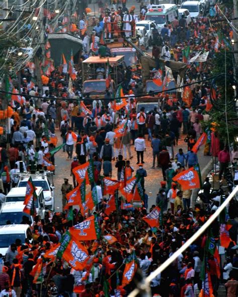 Celebrations break out in Telangana BJP camp