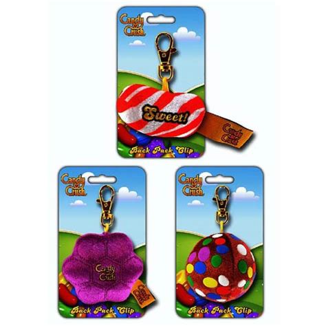 Candy Crush Saga Clip-On Plush Key Chain Master Carton