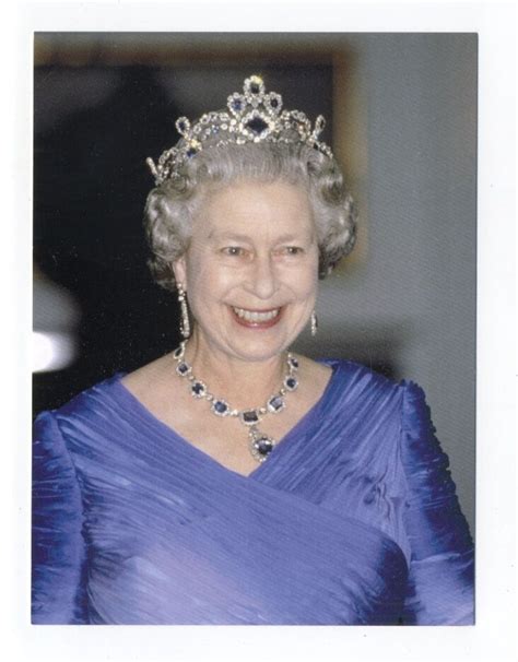 HM wearing the sapphire tiara with a lovely vilolet-indigo gown | Queen elizabeth, Her majesty ...