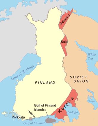 Territoires cédés par la Finlande à l'Union soviétique — Wikipédia