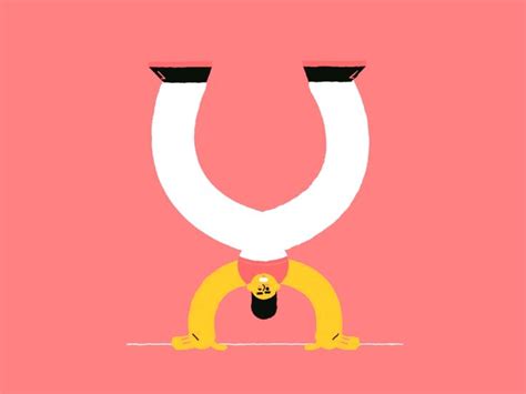 Day 21 / "U" for Upside Down by Bakhtiyar Agabalayev | Animated characters, Lettering, Matt anderson