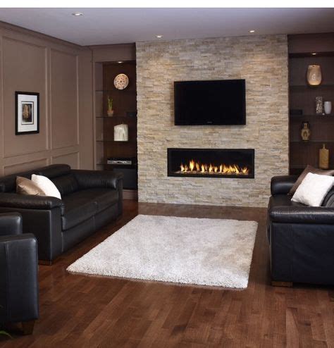 living room electric fireplace ideas with tv above - Onita Nickel