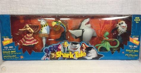 2004 Dreamworks Hasbro Shark Tale Figurine Set Figures Lola Lino Oscar ...