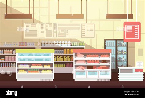 Supermarket background Stock Vector Images - Alamy