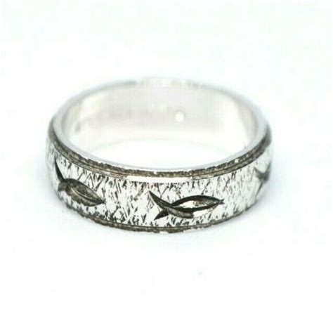 SETA | Jewelry | Seta Sterling Silver 925 Etched Fish Religious | Poshmark