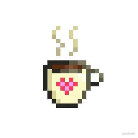 Coffee Lover Cup Pixel Art by pixelkraft | Pixel art, Easy pixel art ...