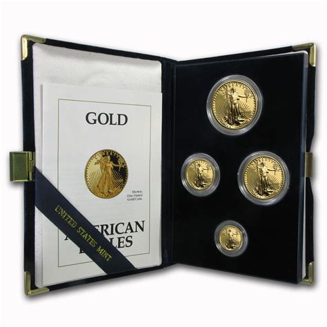 1992-P 4-Coin Proof Gold American Eagle Set (w/Box & COA) | Proof Gold ...