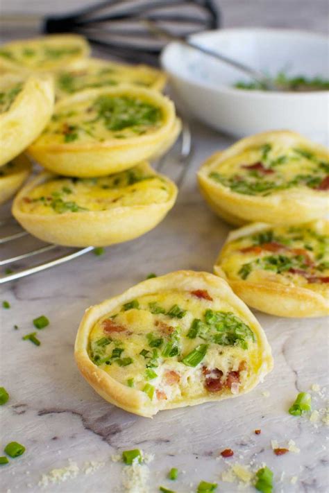 Mini quiche lorraine (6 ingredients) - Scrummy Lane