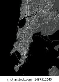 Vector Map City Mumbai Indian State Stock Vector (Royalty Free ...