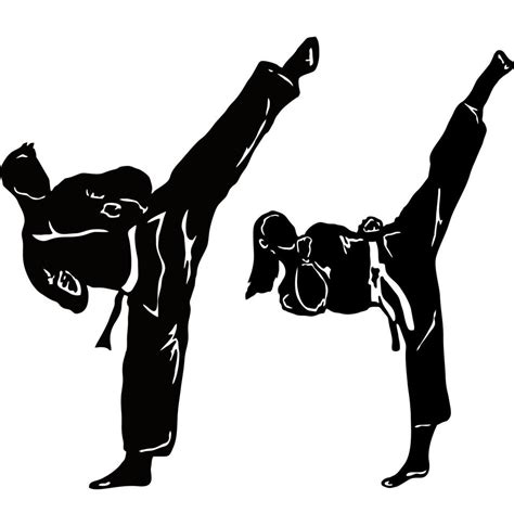 taekwondo kick vector illustration 8630697 Vector Art at Vecteezy