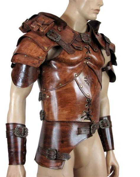 Hard leather ARMOUR for man warrior in 6 colors | Leather armor, Medieval cosplay, Armor