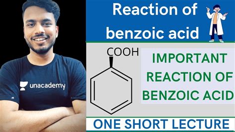 important reaction of Benzoic acid || Benzoic acid reaction || organic ...