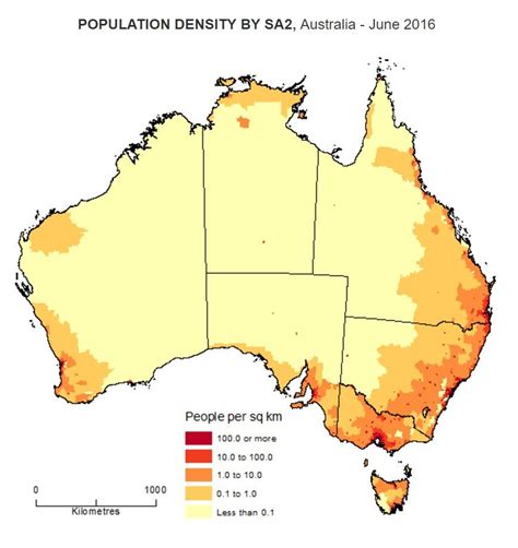 This map shows population density across Australia | Business Insider ...