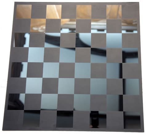 Mirrored Glass Chessboard - www.chessantiques.com