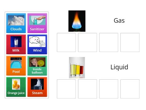 Liquid and Gas - Sorting - Group sort