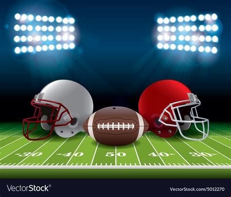 American football theme Royalty Free Vector Image