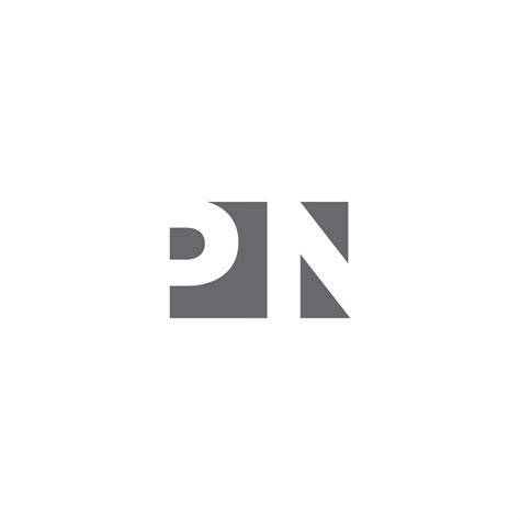 PN Logo monogram with negative space style design template 2771692 ...