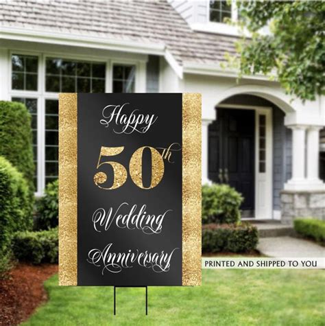 50th Wedding Anniversary Sign 50th Wedding Anniversary Decor - Etsy