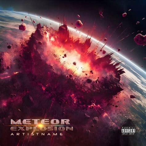 Buy Meteor Explosion Meteor Explosion Premade Album Cover Art • Buy ...