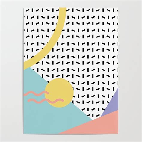 Memphis Pattern 8 - 80s - 90s - Retro Poster by Studio Memphis Waves ...