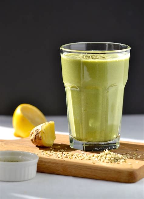 Lemon, Ginger & Green Tea Smoothie