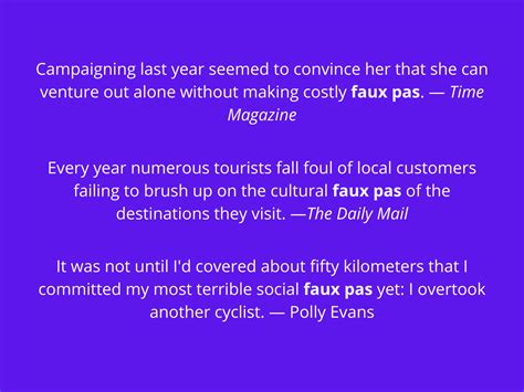 What is a Faux Pas? Definition and Examples - BusinessWritingBlog