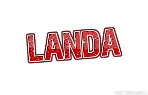 Landa Logo | Free Name Design Tool from Flaming Text