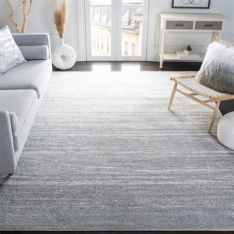 minimalist large square area rugs ombre greyscale durable cheap rug for ...